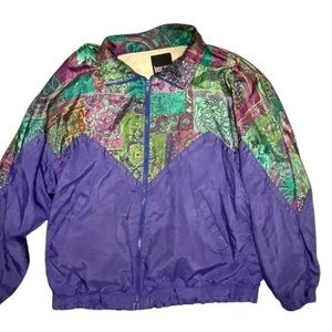 Rare 90s vintage colorblock windbreaker by Basic Gear™